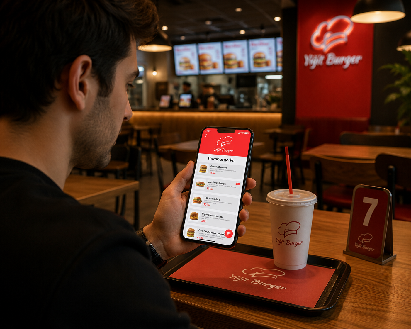 Kiosk Mod Tablet Menü